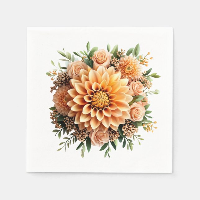 Servilleta De Papel Floral (Anverso)
