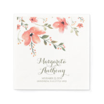 Floral acuarela Elegante Boda