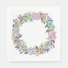 Servilleta De Papel Floral Berries Wreath