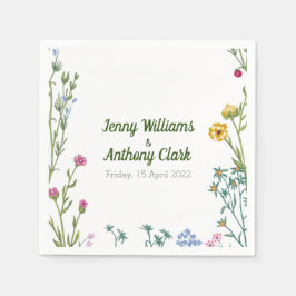 Servilleta De Papel Floral botánica Minimalista moderna