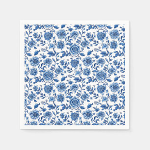 Servilleta De Papel Floral Chinoiserie francesa