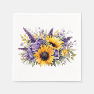 Servilleta De Papel Floral de girasol