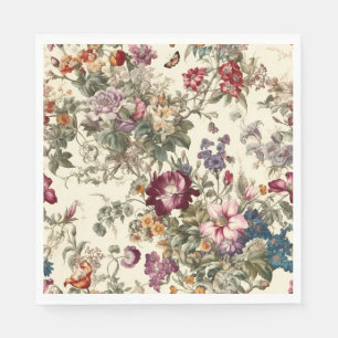 Servilleta De Papel Floral de inspiración vintage