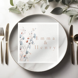 Servilleta De Papel Floral de invierno