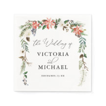 Floral de invierno rústica | Boda de Navidades