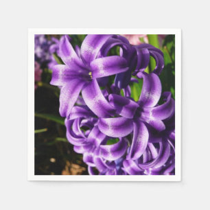 Servilleta De Papel Floral de primavera azul Hyacinin II