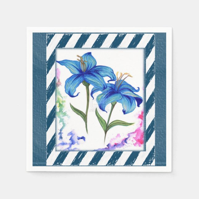 Servilleta De Papel Floral de servilletas de papel (Anverso)