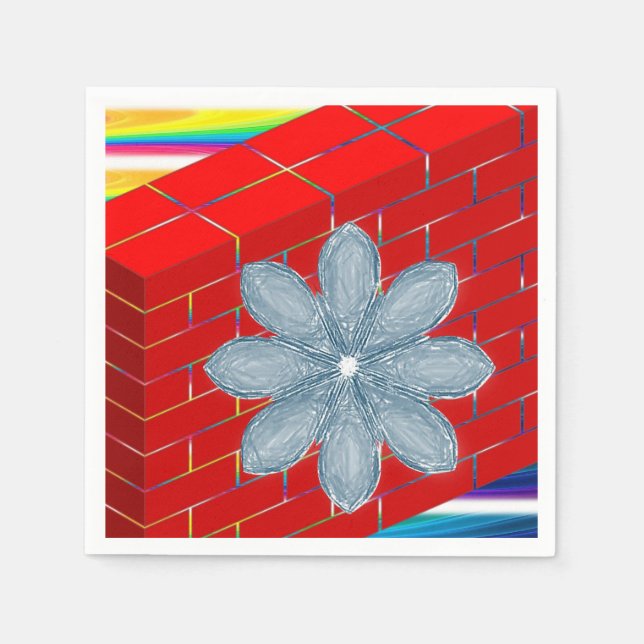 Servilleta De Papel Floral de servilletas de papel (Anverso)