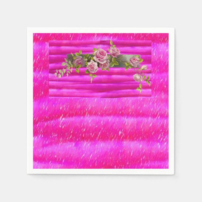 Servilleta De Papel Floral de servilletas de papel (Anverso)