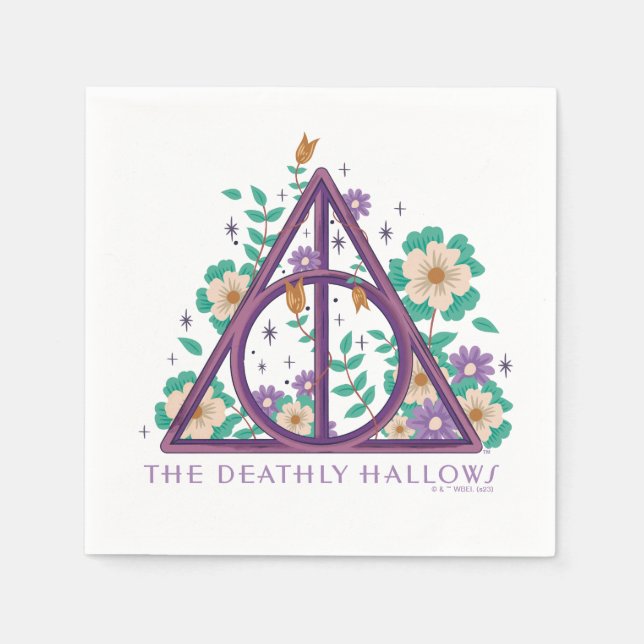 Servilleta De Papel Floral Deathly Hallow Graphic (Anverso)