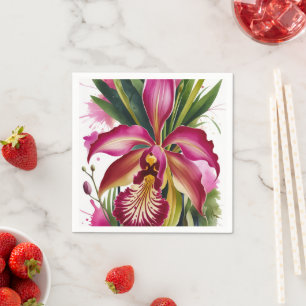 Servilleta De Papel Floral elegante tigre Lily