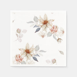 Servilleta De Papel Floral Elegante y Atemporal