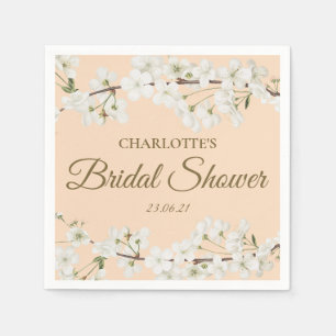 Servilleta De Papel Floral Floral Bridal Shower