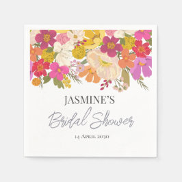 Servilleta De Papel Floral Garden Summer Bridal Shower