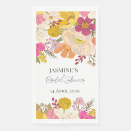 Servilleta De Papel Floral Garden Summer Bridal Shower