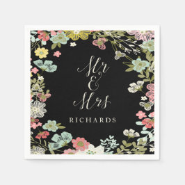 Servilleta De Papel Floral Garden Wedding Napkins Personalizado