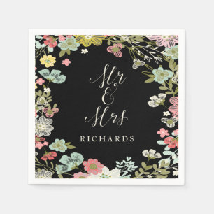 Servilleta De Papel Floral Garden Wedding Napkins Personalizado