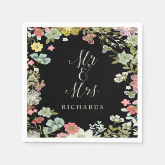 Servilleta De Papel Floral Garden Wedding Napkins Personalizado