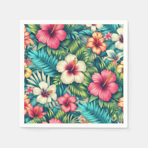 Servilleta De Papel Floral hawaiano/tropical