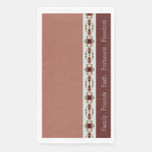 Floral Marrón Moderna Y Sencilla