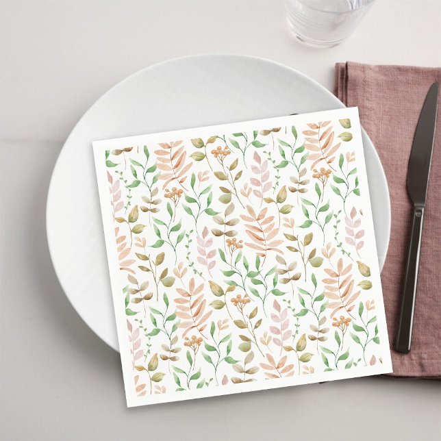 Servilleta De Papel Floral Otoñal (Subido por el creador)