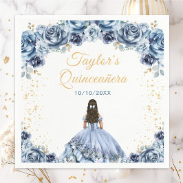 Servilleta De Papel Floral Quinceañera