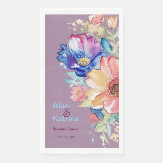 Servilleta De Papel Floral Silvestre Bold Mauve