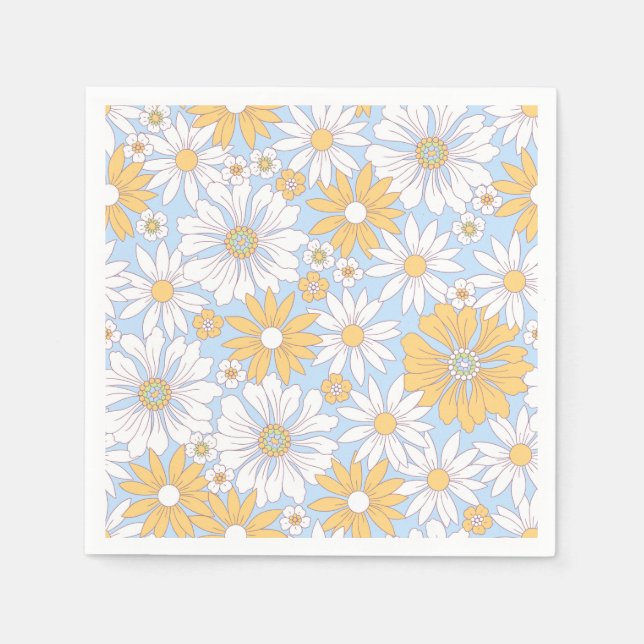 Servilleta De Papel Floral simple (Anverso)