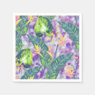 Servilleta De Papel Floral tropical, botánica