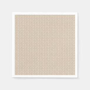 Servilleta De Papel Floral Utilitario Nostálgico Rosa Polvoriento y Sa