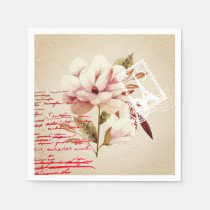Servilleta De Papel Floral vintage 