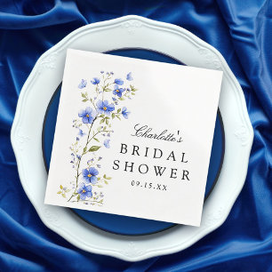 Servilleta De Papel Floral Watercolor Bridal Shower