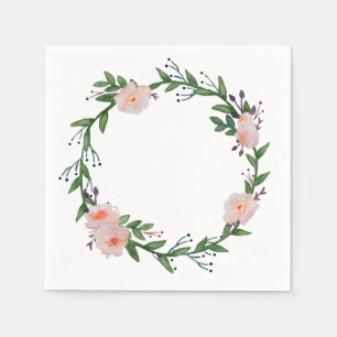 Servilleta De Papel Floral Wreath