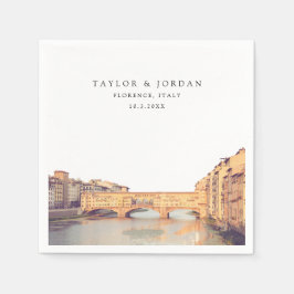 Servilleta De Papel Florence Italy Boda Paper Cocktail Napkin
