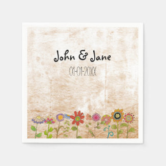 Servilleta De Papel Flores