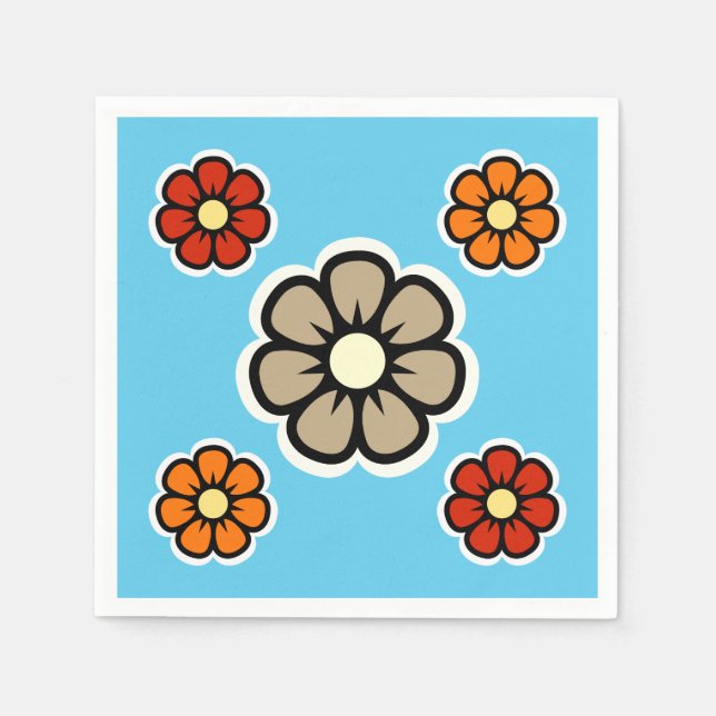 Servilleta De Papel Flores (Anverso)