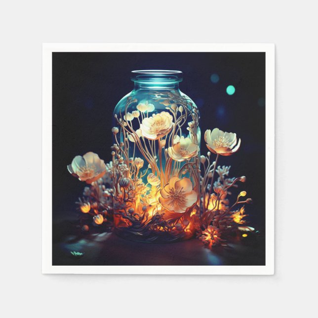 Servilleta De Papel Flores (Anverso)