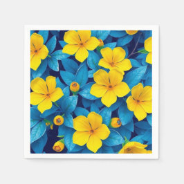Servilleta De Papel Flores amarillas - Mediterráneo