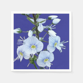 Servilleta De Papel Flores azules