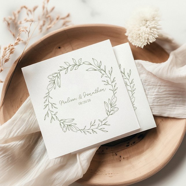 Servilleta De Papel Flores Boho Sage Boda Romántica Boho (Subido por el creador)