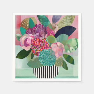 Servilleta De Papel Flores caprichosas