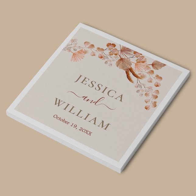 Servilleta De Papel Flores De Boho Bohemias Y Acuarelas (Subido por el creador)