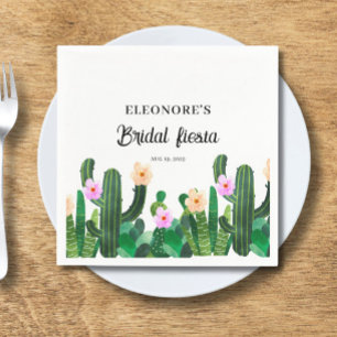 Servilleta De Papel flores de cactus Fiesta nupcial