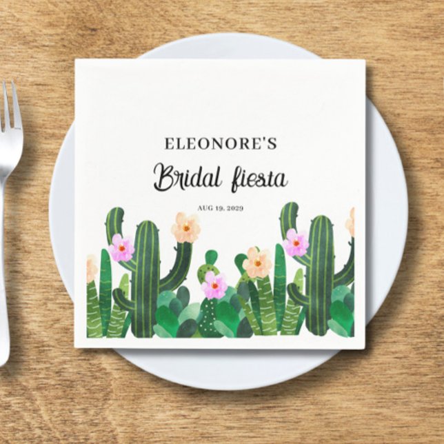 Servilleta De Papel flores de cactus Fiesta nupcial (Subido por el creador)