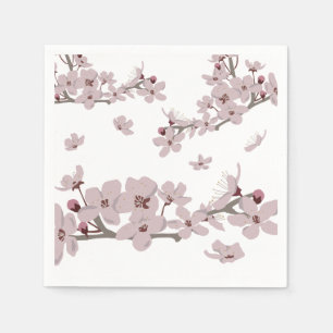 Servilleta De Papel Flores de cerezo flotantes