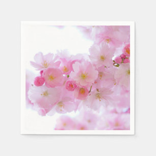 Servilleta De Papel Flores de cerezo rosa pálido