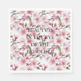 Servilleta De Papel Flores de cerezo rosadas bonitas para una despedid