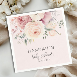 Servilleta De Papel Flores de colores, Baby Shower