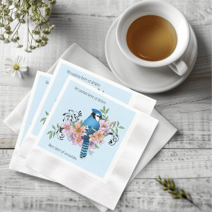 Servilleta De Papel Flores de la Primavera de Jay Azul