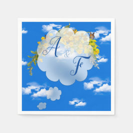 Servilleta De Papel Flores de mantequilla de primavera